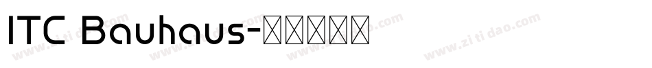 ITC Bauhaus字体转换